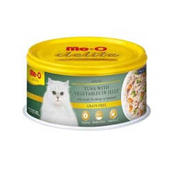 Me-O Delite Jelly Pouch Ton Balıklı ve Sebzeli Yetişkin Kedi Konservesi 80 Gr - Me-O