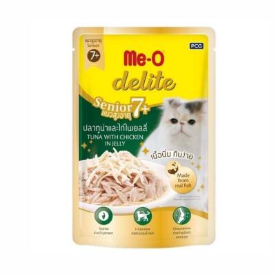 Me-O Delite Pouch Ton Balıklı Yaşlı Kedi Konservesi 70 Gr - 1