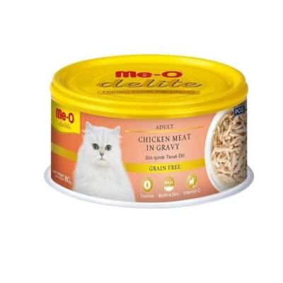 Me-O Delite Soslu Tavuk Etli Yetişkin Kedi Konservesi 80 Gr - 1