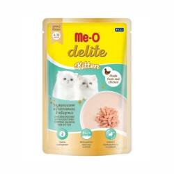 Me-O Pouch Delite Tavuklu, Somonlu ve Keçi Sütlü Yavru Kedi Konservesi 70 Gr - Me-O