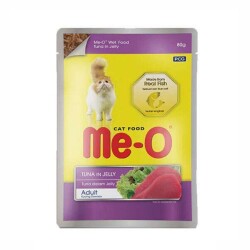 Me-O Pouch Jelly Ton Balıklı Yetişkin Kedi Konservesi 80 Gr - Me-O