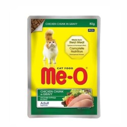 Me-O Pouch Soslu Tavuk Etli Yetişkin Kedi Konservesi 80 Gr - Me-O
