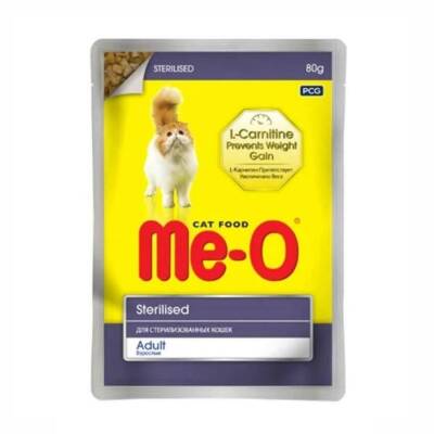 Me-O Pouch Tavuklu Kısırlaştırılmış Yetişkin Kedi Konservesi 80 Gr - 1