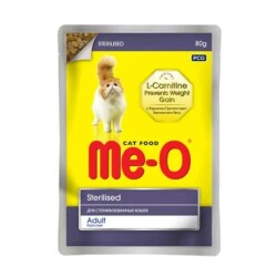 Me-O Pouch Tavuklu Kısırlaştırılmış Yetişkin Kedi Konservesi 80 Gr - Me-O