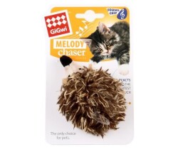 Melody Chaser Sesli Peluş Kirpi Kedi Oyuncağı 8,5 cm - Gigwi