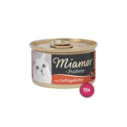 Miamor Pastete Ciğerli Konserve Yetişkin Kedi Maması 85 gr X 12 Adet - Miamor