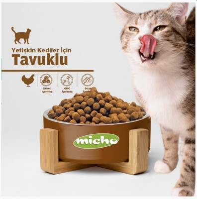 Micho Tavuklu Hamsili Yetişkin Kedi Maması 15 kg - 4