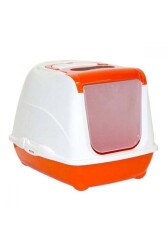 Moderna Flip Kapalı Kedi Tuvaleti Turuncu 50 cm - Moderna