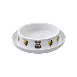 Moderna Trendy Kedi ve Fare Desenli Kedi Mama Kabı 210 Ml - Moderna
