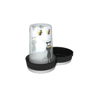 Moderna Trendy Kedi ve Fare Desenli Kedi Su Kabı 1,5 Lt - 1