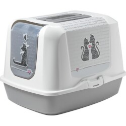 Moderna Trendy Love Cat Kapalı Kedi Tuvaleti 57,3 X 44,4 X 43,8 cm - Moderna
