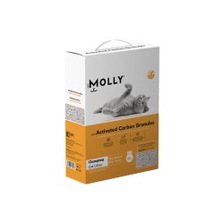 Molly Aktif Karbon Granüllü Topaklanan Bentonit Kedi Kumu 10 Lt - Molly