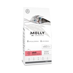 Molly Düşük Tahıllı Hypoallergenic Karidesli ve Somonlu Yetişkin Kedi Maması 2 Kg - Molly