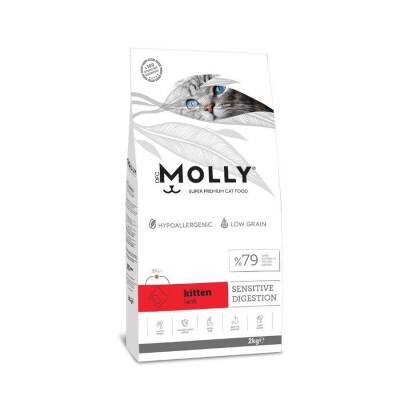 Molly Düşük Tahıllı Hypoallergenic Kuzulu Yavru Kedi Maması 2 Kg - 1