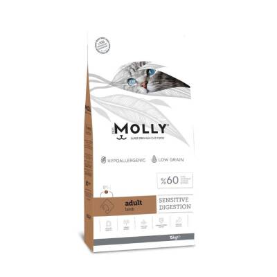 Molly Düşük Tahıllı Hypoallergenic Kuzulu Yetişkin Kedi Maması 15 Kg - 1