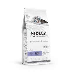 Molly Düşük Tahıllı Hypoallergenic Somonlu Yavru Kedi Maması 2 Kg - Molly
