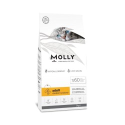 Molly Düşük Tahıllı Hypoallergenic Tavuklu ve Hamsili Yetişkin Kedi Maması 2 Kg - Molly