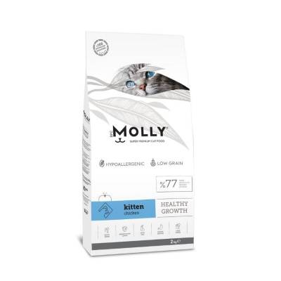 Molly Düşük Tahıllı Hypoallergenic Tavuklu Yavru Kedi Maması 2 Kg - 1