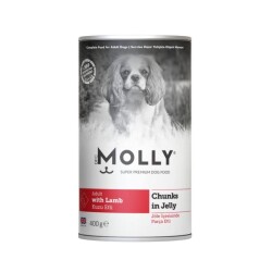 Molly Jöle İçinde Parça Kuzu Etli Yetişkin Köpek Konservesi 400 Gr - Molly