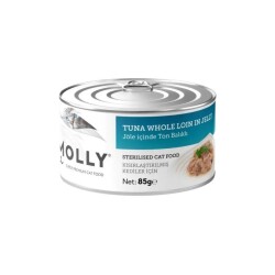Molly Jöle İçinde Ton Balıklı Tahılsız Kısırlaştırılmış Yetişkin Kedi Konservesi 85 gr - Molly