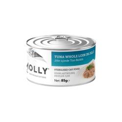 Molly Jöle İçinde Ton Balıklı Tahılsız Kısırlaştırılmış Yetişkin Kedi Konservesi 85 gr - Molly