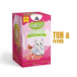 Moochie Creamy Peynirli ve Ton Balıklı Sıvı Krema Kedi Ödülü 30 X 15 gr - Moochie