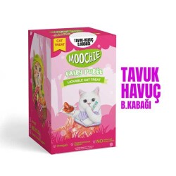 Moochie Creamy Tavuk Havuç ve Balkabaklı Sıvı Krema Kedi Ödülü 30x15 gr - Moochie
