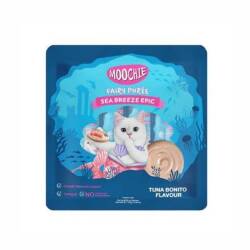 Moochie Creamy Ton Balıklı ve Palamutlu Sıvı Krema Kedi Ödülü 25x15 gr - Moochie