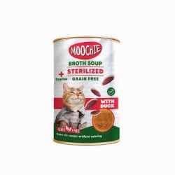 Moochie Kısırlaştırılmış Kediler İçin Ördekli Kedi Çorbası 135 ml - Moochie