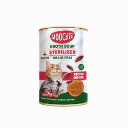 Moochie Kısırlaştırılmış Kediler İçin Ördekli Kedi Çorbası 135 ml - Moochie