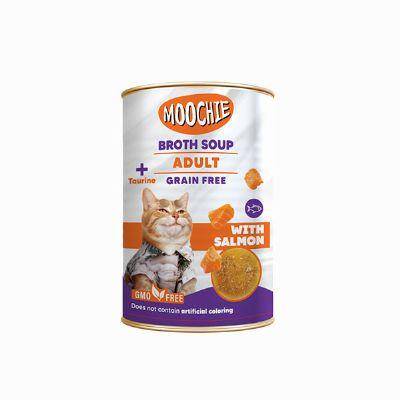 Moochie Somon Balıklı Yetişkin Kedi Çorbası 135 ml - 1
