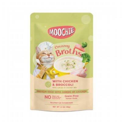 Moochie Tavuk ve Brokoli Kedi Çorbası 40 gr - 1