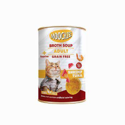 Moochie Ton Balıklı ve Karidesli Kedi Çorbası 135 ml - 1