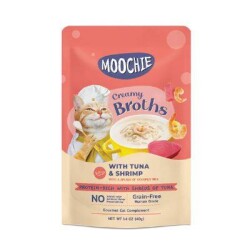 Moochie Ton Balıklı ve Karidesli Kedi Çorbası 40 gr - Moochie
