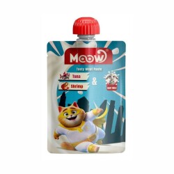 Moow Taze Ton Balıklı Karidesli ve Keçi Sütlü Kedi Et Ezmesi 90 gr - Moow
