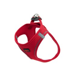 Natura Air Yumuşak Doku Köpek Bel Göğüs Tasması XL Kırmızı - Natura