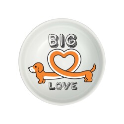 Natura Seramik Mama Kabı Dog Love 400 ml 15 cm - Natura