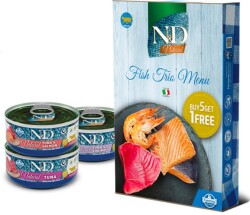 N&D Balık Çeşitleri Kedi Konservesi 70 gr (6 AL 5 ÖDE) - N&D