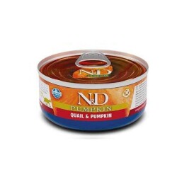 N&D Balkabaklı Tahılsız Bıldırcın Etli Yetişkin Kedi Konservesi 70 gr - N&D