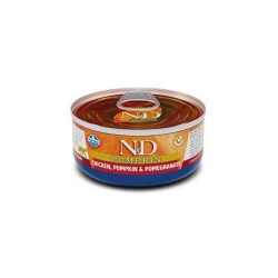 N&D Balkabaklı Tahılsız Tavuklu ve Narlı Yetişkin Kedi Konservesi 70 gr - N&D