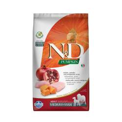 N&D Balkabaklı Tavuklu Orta ve Büyük Irk Yetişkin Köpek Maması 2,5 kg - N&D