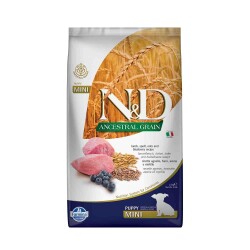 N&D Düşük Tahıllı Kuzu Etli Yaban Mersinli Küçük Irk Yavru Köpek Maması 2,5 kg - N&D