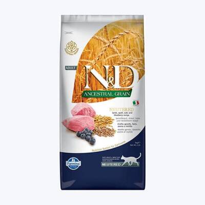 N&D Düşük Tahıllı Kuzulu Kısırlaştırılmış Kedi Maması 10 kg - 1