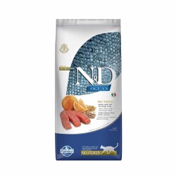 N&D Düşük Tahıllı Somon Balıklı ve Portakallı Kısırlaştırılmış Yetişkin Kedi Maması 10 kg - N&D