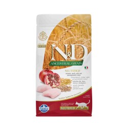 N&D Düşük Tahıllı Tavuklu Narlı Kısırlaştırılmış Kedi Maması 1,5 kg - N&D