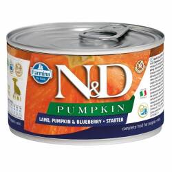 N&D Mini Balkabaklı Kuzulu Starter Yavru Köpek Konservesi 140 gr - N&D