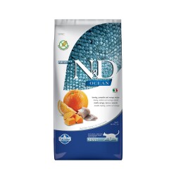 N&D Ocean Balkabaklı Ringa Balıklı Portakallı Kedi Maması 5 kg - N&D