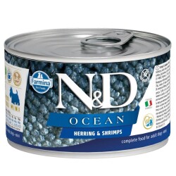 N&D Ocean Mini Ringa Balıklı ve Karidesli Yetişkin Köpek Konservesi 140 gr - N&D