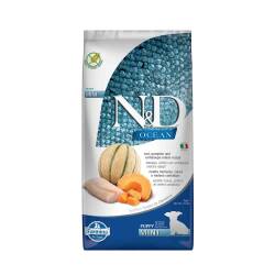 N&D Ocean Morina Balıklı Balkabaklı ve Kavunlu Tahılsız Küçük Irk Yavru Köpek Maması 7 kg - N&D