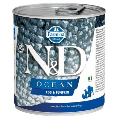 N&D Ocean Morina Balıklı ve Balkabaklı Yetişkin Köpek Konservesi 285 gr - N&D
